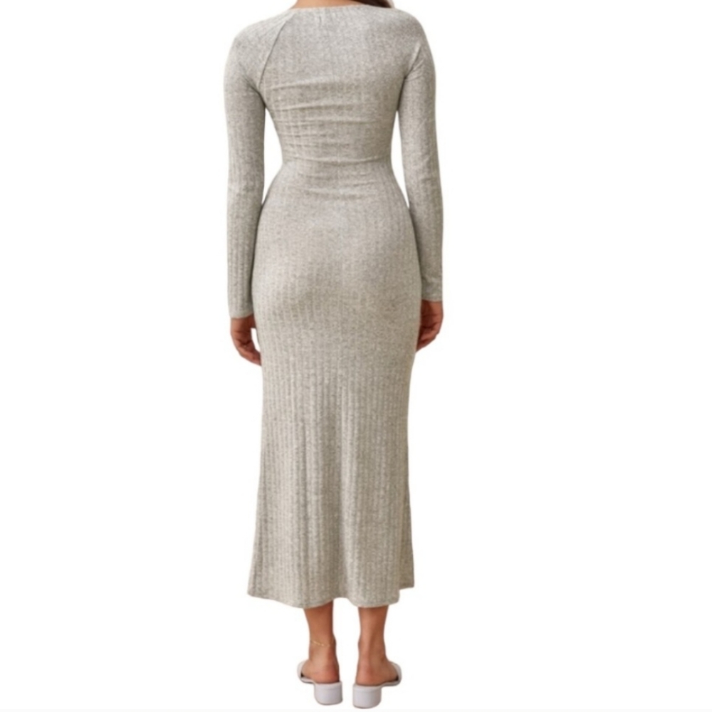Reformation Lemon Dress Cream Midi Size XL - Picture 8 of 8